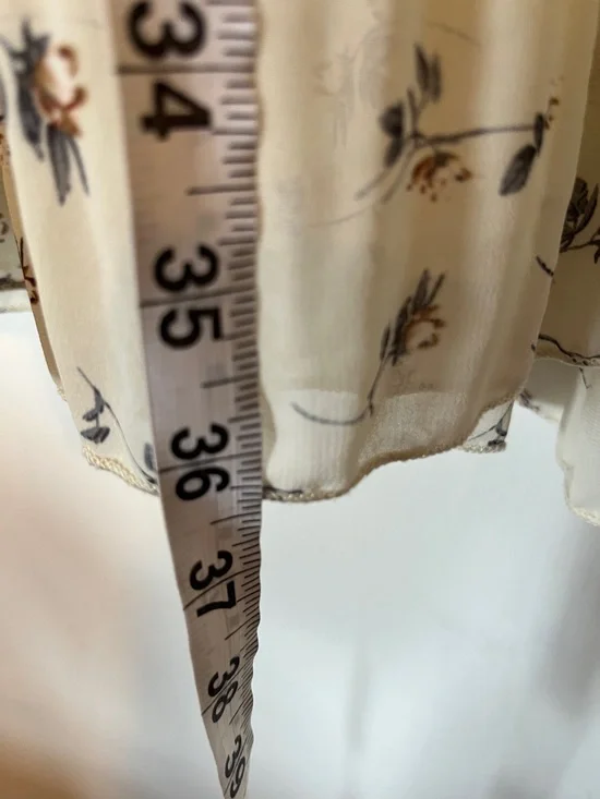 Women’s Floral Cream Maxi Skirt - Picture 9 of 13